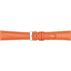 Horlogeband Poletto 454.14.12 Leder Oranje 12mm