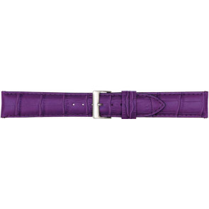 Horlogeband Poletto 454.17A.16 Leder Violet 16mm