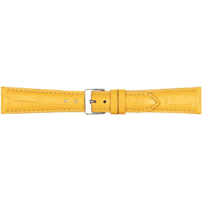 Horlogeband Poletto 454.13.12 Leder Geel 12mm
