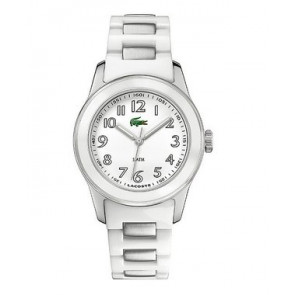 Lacoste horlogeband 2000461 / LC-11-3-18-0139 Staal Wit 20mm