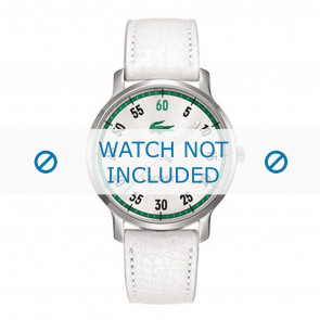 Lacoste horlogeband LC-41-3-14-2199 / 2000565 Leder Beige + wit stiksel