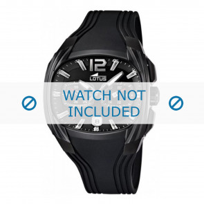 Horlogeband Lotus 15757 Rubber Zwart 21mm