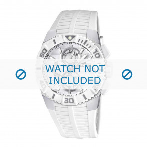Horlogeband Lotus 15778-1 Rubber Wit 26mm