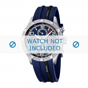 Horlogeband Lotus 15881-1 Rubber Blauw 22mm