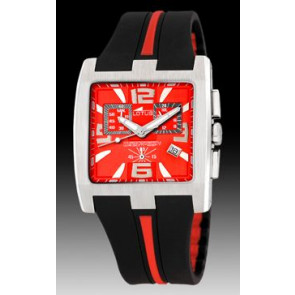 Horlogeband Lotus 15346/3 / BC04856 Rubber Zwart 28mm