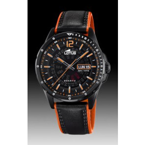 Horlogeband Lotus 18525/1 Leder Zwart