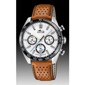 Horlogeband Lotus 18915-1 Leder Bruin 22mm