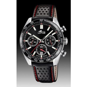 Horlogeband Lotus 18915/4 Leder Zwart