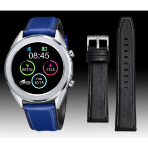 Horlogeband Lotus 50008/2 / BC10931 Leder Blauw