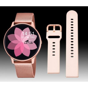Horlogeband Lotus 50015-1 / 50015-A / BC11193 Rubber Roze 20mm