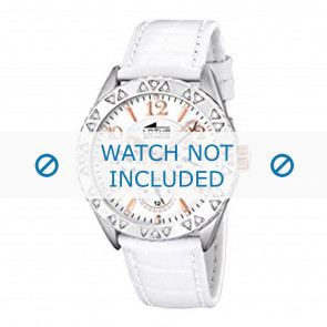 Horlogeband Lotus L15681-1 Leder Wit 21mm