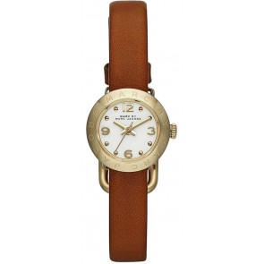 Horlogeband Marc by Marc Jacobs MBM8575 Onderliggend Leder Bruin 14mm
