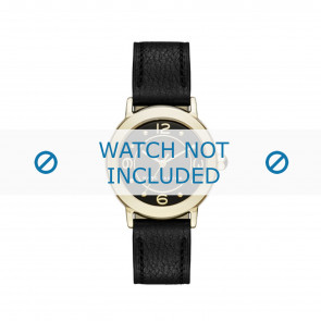 Horlogeband Marc by Marc Jacobs MJ1475 Leder Zwart 14mm