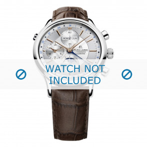 Horlogeband Maurice Lacroix LC6078-SS001-131 / (# 800-000254) Leder Bruin 20mm