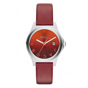 Horlogeband Marc by Marc Jacobs MBM1322 Onderliggend Leder Rood 14mm