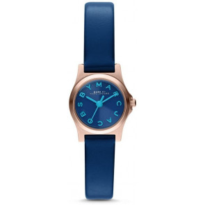 Horlogeband Marc by Marc Jacobs MBM1327 Leder Blauw 10mm
