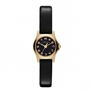 Horlogeband Marc by Marc Jacobs MBM1345 Onderliggend Leder Zwart 7mm