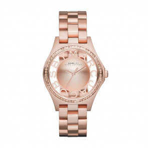 Horlogeband Marc by Marc Jacobs MBM3339 Staal Rosé 16mm