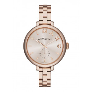 Horlogeband Marc by Marc Jacobs MBM3364 Roestvrij staal (RVS) Rosé 10mm