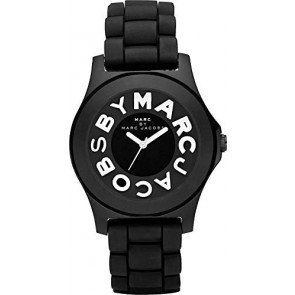 Horlogeband Marc by Marc Jacobs MBM4006 Silicoon Zwart 20mm