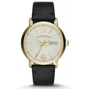 Horlogeband Marc by Marc Jacobs MBM5081 Leder Zwart 22mm