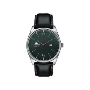 Horlogeband Lacoste 2010694 / LC-68-1-14-2412 Leder Zwart 24mm
