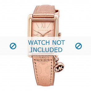 Michael Kors horlogeband MK2254 Leder Rosé 18mm + standaard stiksel