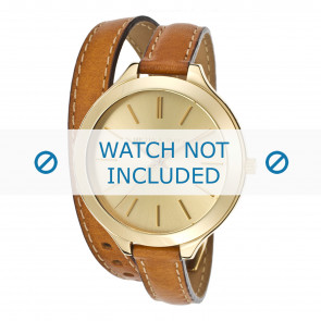 Horlogeband Michael Kors MK2256 / MK2275 Leder Cognac 12mm