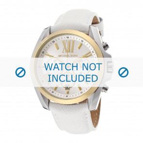 Horlogeband Michael Kors MK2282 Leder Wit 22mm