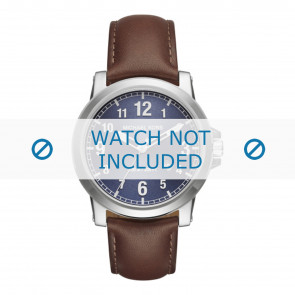 Michael Kors horlogeband MK8501 Leder Bruin 22mm + bruin stiksel