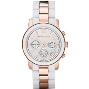 Horlogeband Michael Kors MK5464 Staal/Silicoon Rosé