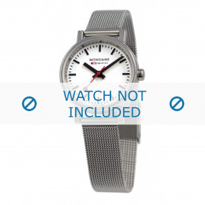 Mondaine horlogeband A658.30301.11SBV / BM20037 / 30301 / EVO 26 Staal Zilver 12mm