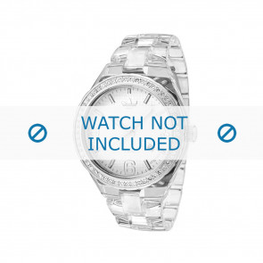 Adidas horlogeband ADH2506 Kunststof Wit 22mm 