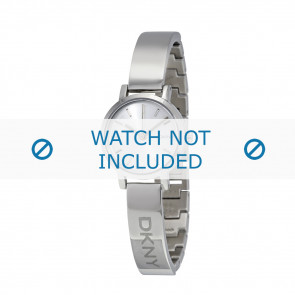 DKNY horlogeband NY-2306 Staal Zilver 10mm 