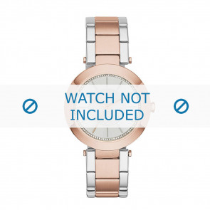 DKNY horlogeband NY-2335 Staal Goud (Rosé) 10mm