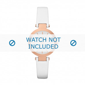 DKNY horlogeband NY-2405 Leder Wit 12mm 