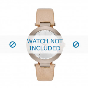 Horlogeband DKNY NY2459 Leder Beige 10mm