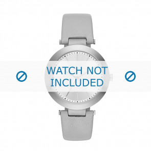 Horlogeband DKNY NY2460 Leder Grijs 10mm