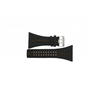 Horlogeband Police PL.13497JS/02 Leder Zwart 44mm