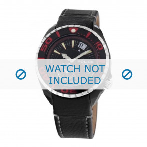 Horlogeband Police 11182JSB-02 / 11182JS-04 Leder Zwart 22mm