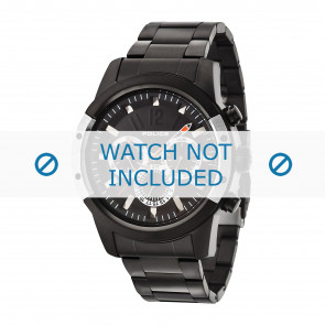 Horlogeband Police 14377JSB/02A / 14377J Staal Zwart 26mm