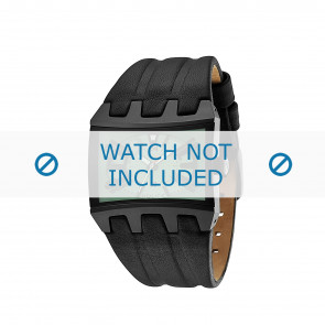 Police horlogeband 13420JS-05B Leder Zwart