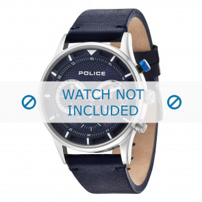 Police horlogeband PL.14383JS-03 Leder Blauw