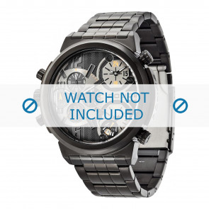 Horlogeband Police 13595J / 13595JSB-61M Staal Zwart 16mm