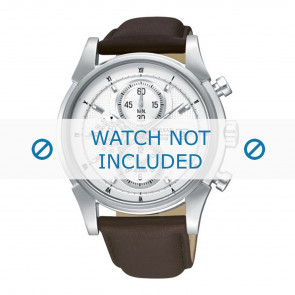 Pulsar horlogeband PF3941X1 / YM62 X227 / YM62 X228 Leder Bruin 22mm + bruin stiksel