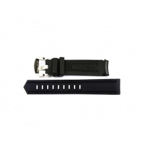 Horlogeband Tag Heuer CAK2110 / BT0720 Rubber Zwart 21mm