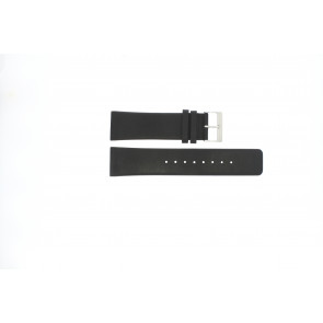 Skagen horlogeband 833XLSLB / 833XLSLN Leder Zwart 25mm