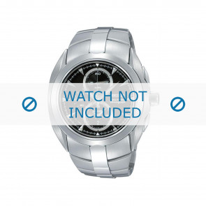 Horlogeband Seiko 7T62-0JA0 01B / SNAC15P1 Staal 20mm