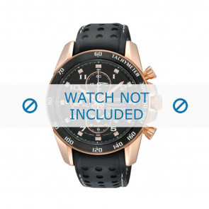 Seiko horlogeband SNAE80P1 / 7T62-0KV0 / L01M015P0 / 7T62-0KV006B Leder Zwart 21mm