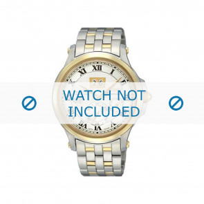 Horlogeband Seiko SNP042P1 / 7D48-0AG0 03B / M0NB111C0 Staal Bi-Color 20mm